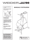 Weider WEEVSY2077 User's Manual