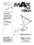Weider WESY3873 User's Manual