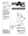 Weider WESY5984 User's Manual