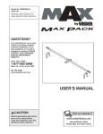 Weider 100LB User's Manual