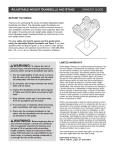 Weider WNSAW10008 User's Manual