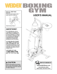 Weider WESY1852 User's Manual