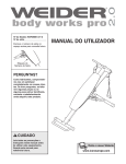 Weider WEFMBE1477 User's Manual