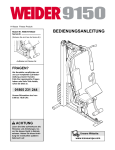 Weider WEEVSY4922 User's Manual