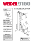 Weider WEEVSY4922 User's Manual