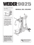 Weider WEEVSY2023 User's Manual