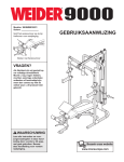 Weider WEEMBE3922 User's Manual