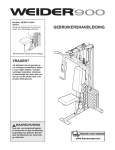 Weider WEEVSY1326 User's Manual