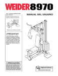 Weider WEEVSY1023 User's Manual