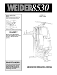 Weider WESY8730 User's Manual