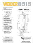 Weider WESY1972 User's Manual