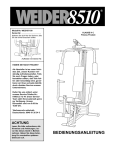 Weider WESY8710 User's Manual