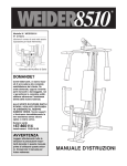 Weider WESY8510 User's Manual