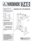 Weider WECCSY7409 User's Manual