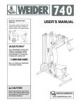 Weider WECCSY7409 User's Manual