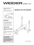 Weider WEEVBE24910 User's Manual