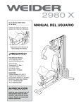 Weider WESY1938 User's Manual