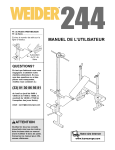 Weider WEEVBE3822 User's Manual