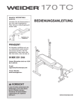 Weider WEEVBE7909 User's Manual