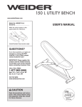 Weider WEBE7710 User's Manual