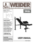 Weider WEBE2678 User's Manual