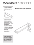 Weider WEEVBE3909 User's Manual