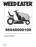 Weed Eater Lawn Mower 96048000100 User's Manual