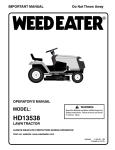 Weed Eater 403284 Operator's Manual