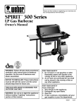 Weber Spirit 500 series User's Manual