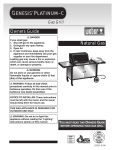 Weber Genesis Platinum C Owner's Manual