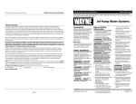 Wayne Jet Pump Water Systems User's Manual
