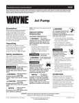 Wayne JSU50 User's Manual