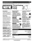 Wayne 353601-001 User's Manual