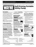 Wayne 321304-001 User's Manual