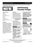 Wayne 321205-001 User's Manual