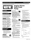 Wayne 320802-001 User's Manual