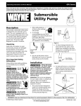 Wayne 320702-001 User's Manual