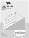 Wayne-Dalton TORSION SPRING 9400 User's Manual