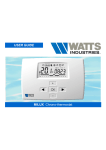 Watts Radiant Thermostat User's Manual