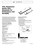 Watlow Electric Responsive Heater User's Manual
