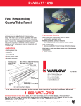 Watlow Electric RAYMAX 1626 User's Manual