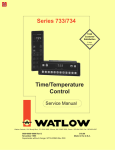 Watlow Electric 734 User's Manual