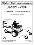 Walker PERFAERATORTM PA6685 User's Manual
