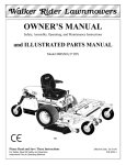 Walker MBSSD (27 HP) User's Manual