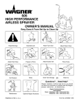 Wagner SprayTech 505 User's Manual