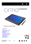WACOM CintiQ - Companion User's Manual