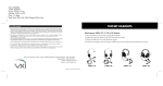 VXI Tuffset Headset User's Manual