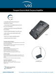 VXI Multi-Purpose Amplifier User's Manual