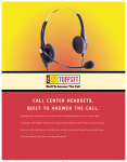 VXI Call Center Headsets User's Manual