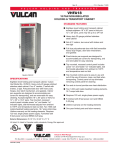 Vulcan-Hart VHFA18 User's Manual